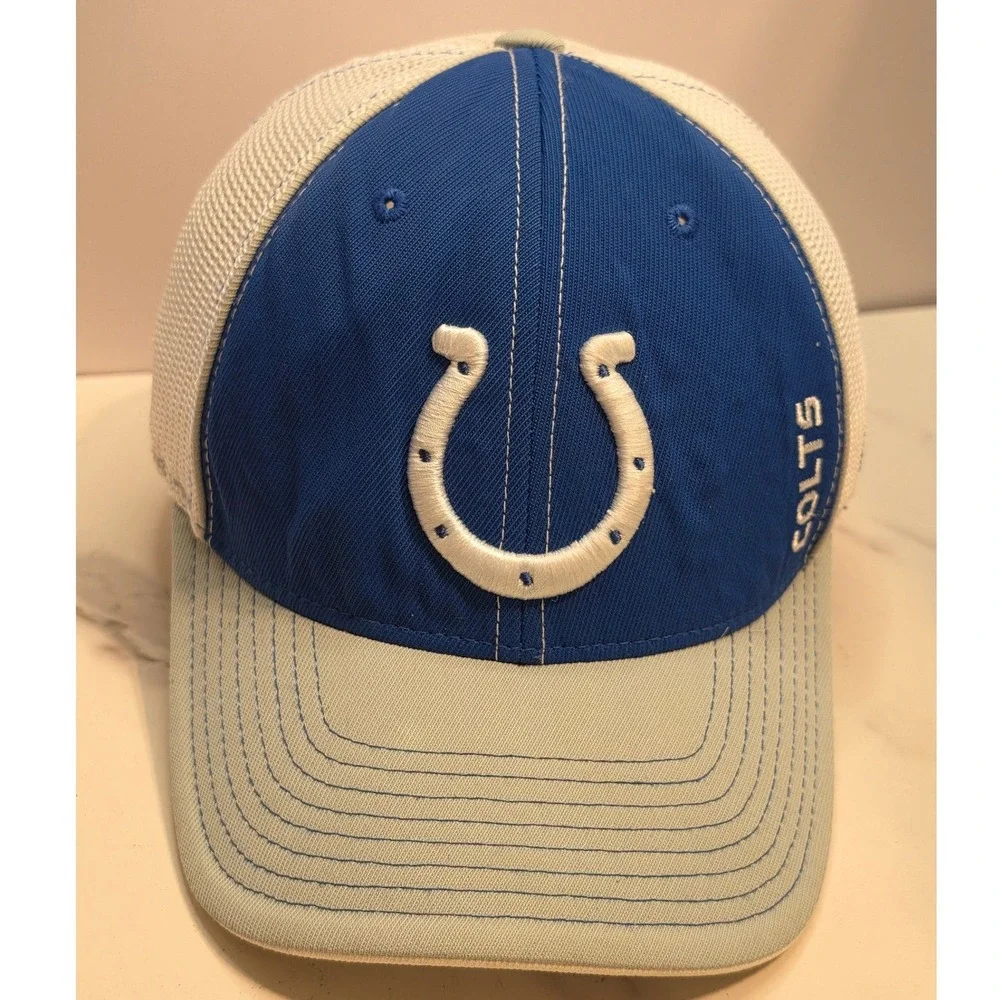 Reebok Indianapolis Colts NFL Authentic Sideline Mesh Trucker Hat OSFA
